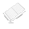 thumbnail image 3 of Grille de Refroidissement, Grille de Refroidissement en Fil d'Acier Inoxydable Robuste pour Cuisson et Grillades, Grille de Four avec Grille d'Égouttage d'Huile, Parfaite pour la Rôtisserie et l'Usage Domestique, Pique-Nique BBQ en Plein Air Voyage (Argent, 8.5x5.3x0.6"), 3 of 7