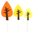 thumbnail image 1 of Coxeer Cake Topper Set Felt Plant Cute Cake Pick Cupcake Decoration Stick for Birthday, 1 of 10
