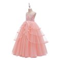thumbnail image 3 of KAWELL Girls Sleeveless Embroidered Princess Gala Dress Kids Prom Dress, 3 of 3