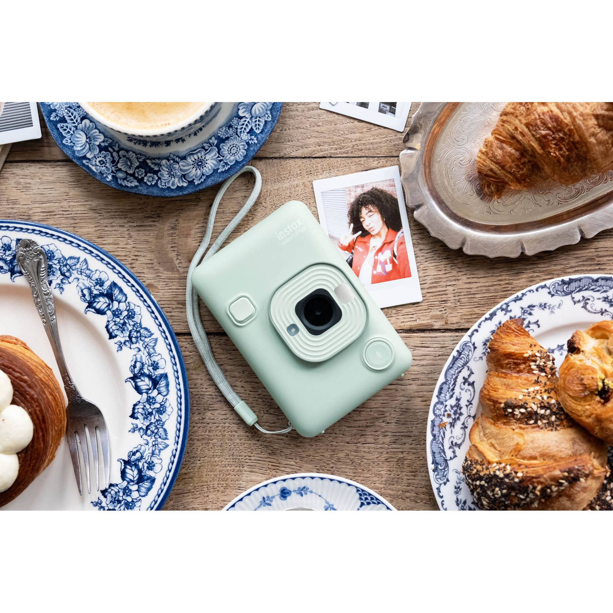 Appareil instantané hybride et imprimante pour téléphone intelligent FUJIFILM INSTAX MINI LiPlay - Blanc brumeux