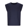 thumbnail image 3 of Timegard Tank Tops Men Crewneck Cap Sleeve Solid Color Basic Tee Casual Comfy Shirts Top Blouse Summer, 3 of 5