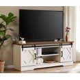 thumbnail image 1 of WAMPAT Farmhouse Sliding Barn Door TV Stand for 65" Flat Screen，59 Inch, 1 of 6