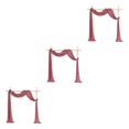thumbnail image 1 of Ruiboury Wedding Arch Drapes Add Romantic Atmosphere With Wide Application Wedding Arch Draping Fabric Polyester Wedding Valance hawksbill turtle red 3Set, 1 of 6