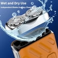thumbnail image 3 of Meigline Mini Shaver, Meigline Shaver Mini Electric Razor, Minis Electric Explosive Shavers, Beard Shavers Minis and Portable Suitcase Design, Ipx7 Waterproof, for Men Home Travel (1PC*Orange), 3 of 7