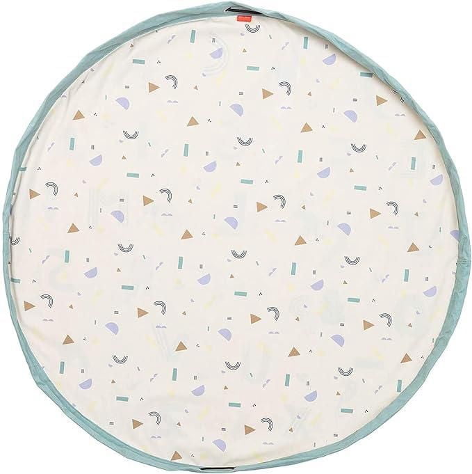 Play & Go - ABC Alphabet & Animal Friends - 3-in-1 Play Mat - Storage Bag & Diaper Bag - Double-sided with Rainbows and Shapes - Fun & Interactive for Kids - 140 cm Diameter - Suitable for Newborn to
