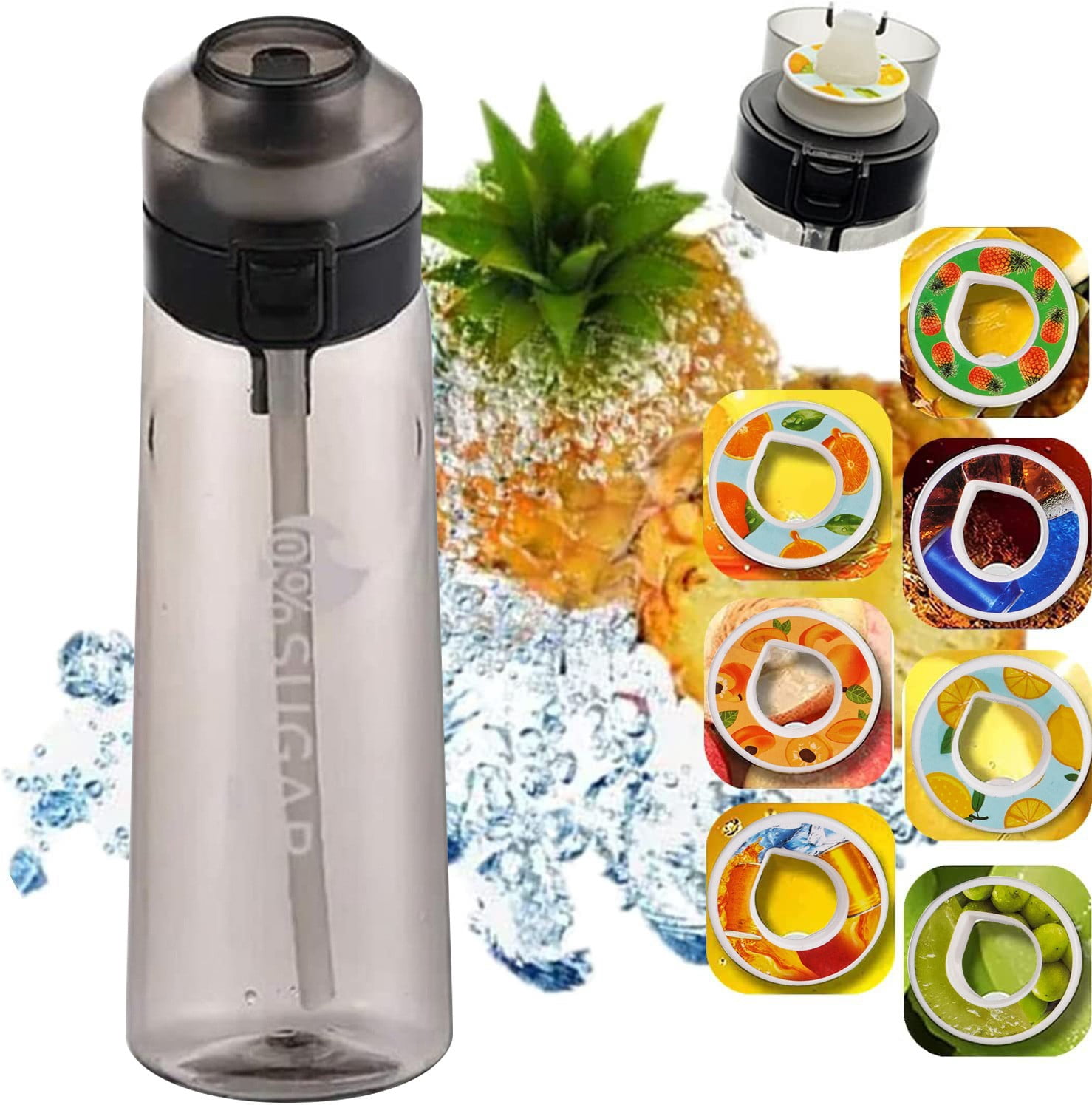Air Up Water Bottle Bottle Set, Drinking Bottle 650 Ml With Flavoured Pods, Water Bottle Bottle Set For Gym Fitness, School Water Bottle
