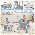 thumbnail image 4 of Gymax 16-in-1 Baby High Chair w/ Activity Center Booster Seat Building Block Table Celadon, 4 of 10