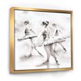 thumbnail image 1 of Ballerines Aquarelle Danse I - Toile Encadrée Campagnarde Française, 1 of 3