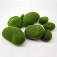 thumbnail image 2 of 6 Pieces 3 Sizes Artificial Moss Rocks Faux Green Moss Home Garden Decorative, 2 of 8