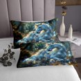thumbnail image 3 of Erosebridal Magical Unicorn Coverlet Set Queen, Magic Jungle Butterfly Bedding Set, Animal Theme Home Decor 3 Pieces, 3 of 5