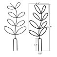 thumbnail image 4 of Langgg 2x Garden With Plant Climbing Trellis Lightweight And Stackable Black black Sharp tail style,2 sets 1Set, 4 of 6