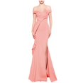 thumbnail image 2 of UPPADA Wedding Guest Dresses for Women One Shoulder Ruched Formal Evening Dress Wrap Ruffle Hem Dress Halter Bodycon Maxi Dress High Waist Party Prom Gown Cocktail Dress Clearance on sale, 2 of 4
