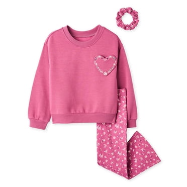 Btween Toddler Girls' Three Piece Fleece Set