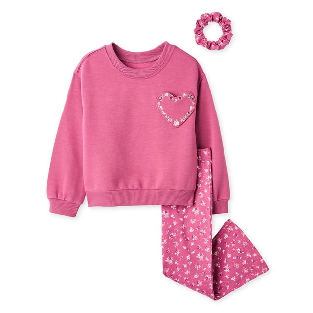 Btween Toddler Girls' Three Piece Fleece Set