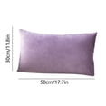 thumbnail image 3 of Rectangle Velvet Throw Pillow Cover, Waist Pillow Cushion, 30×50cm, Polyester Material, Envelope-Style Closure, Fresh Breathable, Washable, Comfortable Brushed Fabric, Suitable As Gift, 3 of 6