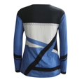 thumbnail image 3 of Blouse à Manches Longues pour Femmes Mode Décontractée Col Rond Couture Contraste Couleur T-Shirt Blouse à Manches Longues Blouse, 3 of 9