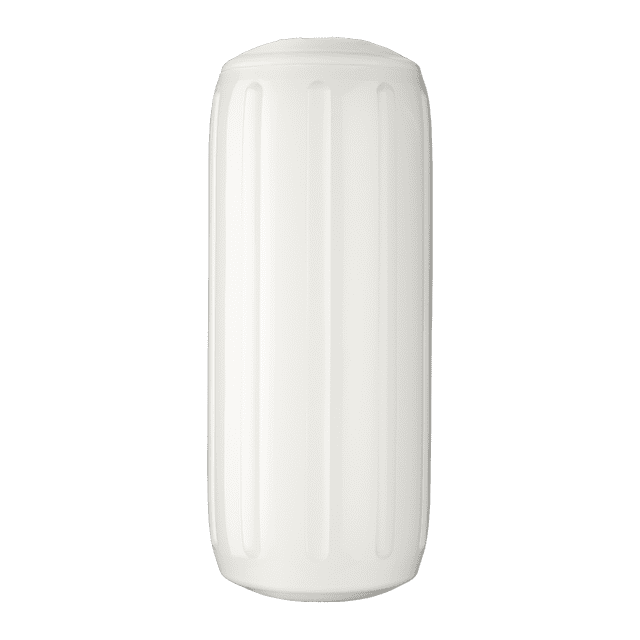 Polyform Garde-Boue de Bateau 20-953-038 HTM-2 White; Nervuré; Cylindre; Blanc; PVC; Simple