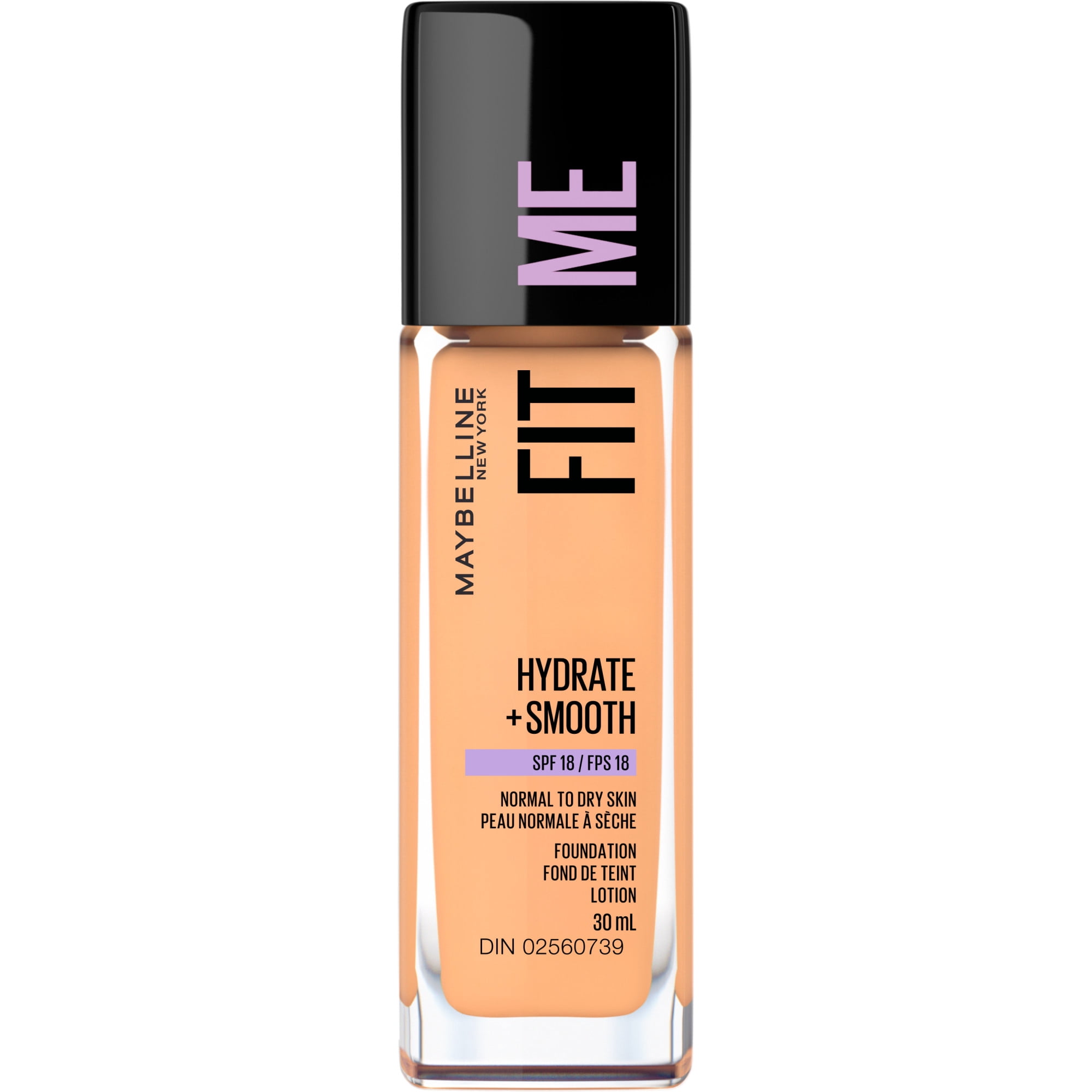 Maybelline New York Fit Me Hydate + Smooth Foundation, SPF 18