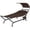 Brown, variant on Costway Patio Hanging Chaise Lounge Chair with Canopy, Cushion, Pillow & Storage Bag Beige