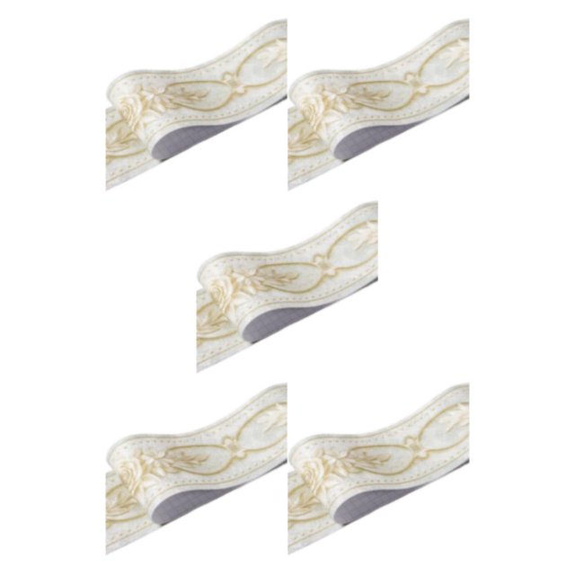 Baohd Exquisite Workmanship PVC Waterproof Waist Line For Wall Retro Fashion And Easy green peony 5Set
