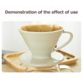 thumbnail image 4 of Amdohai Filter Paper 100PCS V Type Coffee Cup Filter Cone Suitable for Hand Pour Drip Coffee Filter Cup, 4 of 8
