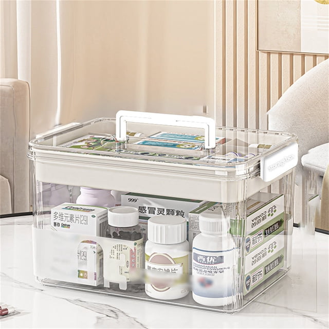SuChun Produce Storage Storage Box Transparent Kit Storage Items Storage Transparent Multi Compartment Storage Box For Items Household Large Capacity Storage Box