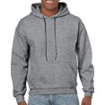 thumbnail image 1 of Gildan Mens Heavy Blend Hooded Sweatshirt, 4XL, Graphite Heather, 1 of 2