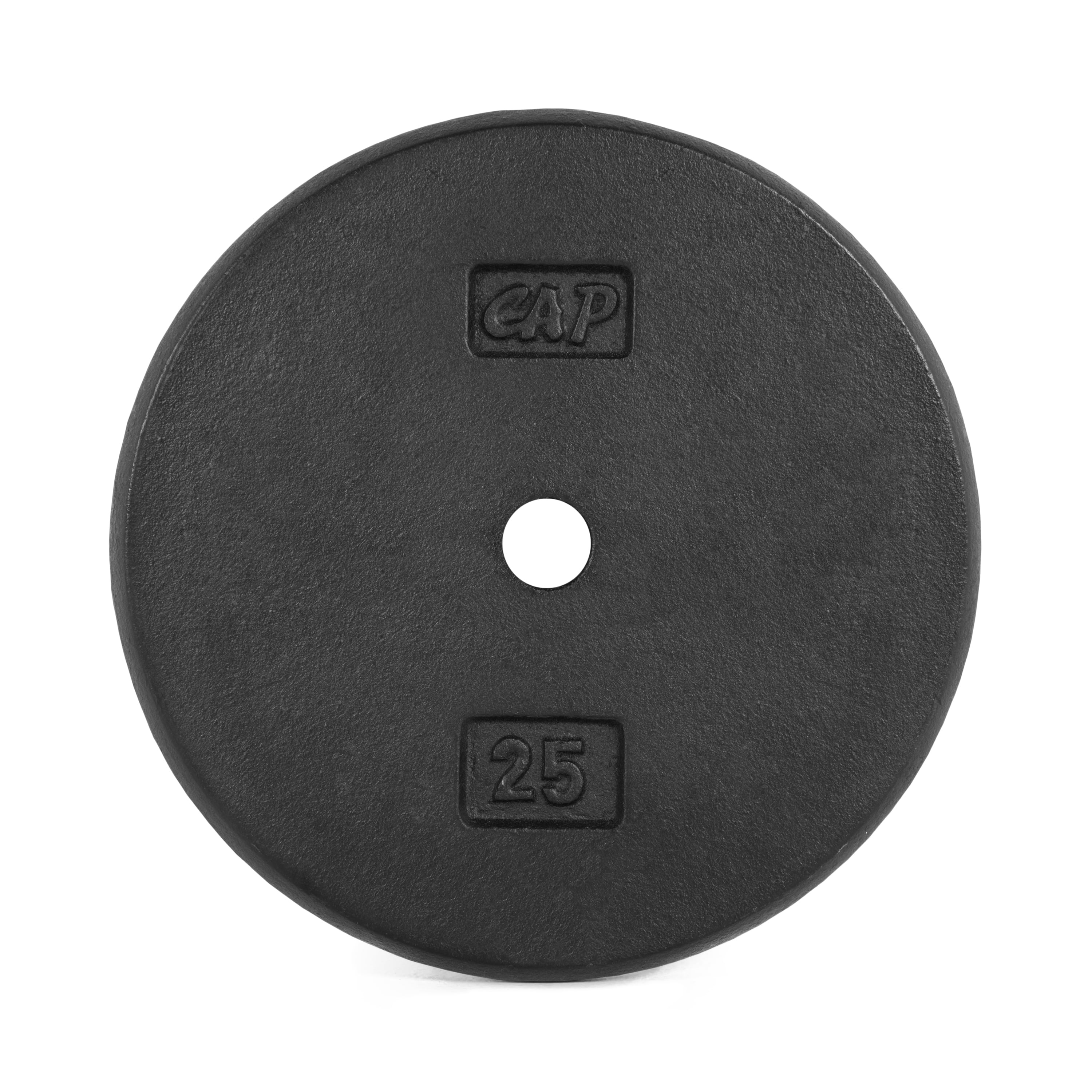 CAP Barbell 1-Inch Cast Iron Weight Plate, Black, Single, 12.5 lb