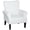 Crème Blanche, variante sur HOMCOM Fauteuil d'Appoint en Tissu, Fauteuil Rembourré avec Pattes en Bois, Gris Foncé