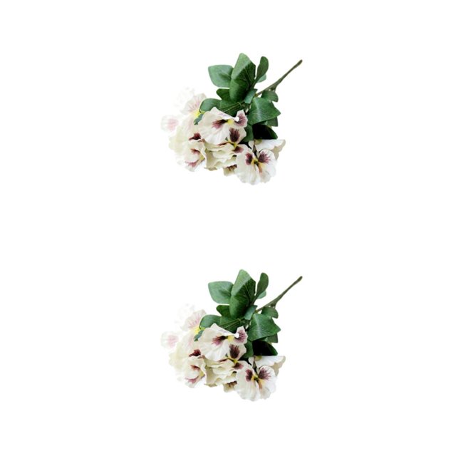 Decodeary Realistic Appearance Flower Decoration For Low Maintenance Garden Easy To Clean Cloth Decorations Fake Plants Flowers JH1237 2Set