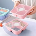 thumbnail image 1 of Boovnll Boîte Bento, Contenants à Collation Bento avec 5 Compartiments pour Préparation de Repas École Voyage Contenant Lunchable Réutilisable, Boîte Bento Adulte, Boîte Bento pour Enfants, Contenants de Boîte à Lunch, 1 of 5