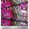 thumbnail image 2 of Soimoi Modal Satin Fabric Leopard & Snake Animal Skin Print Fabric by Yard 42 Inch Wide, 2 of 2
