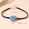 thumbnail image 4 of LinYooLi Collier Ras du Cou Fleuri pour Femmes Collier Gothique Floral à Lacets Collier Rose Long Collier en Velours pour Mariage Fête d'Été, 4 of 6