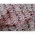 thumbnail image 4 of oneOone Silk Tabby Fabric Leaves & Floral Block Print Fabric BTY 42 Inch Wide, 4 of 5