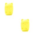 thumbnail image 3 of relayinert et Organiser Éponges en Forme de Chat Lavables et Réutilisables Boîte de Rangement Fond Jaune 2Ensemble, 3 of 6