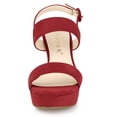 thumbnail image 2 of BLISSFUL STEP Women's Slingback Platform Chunky Heeled Sandals, 2 of 6