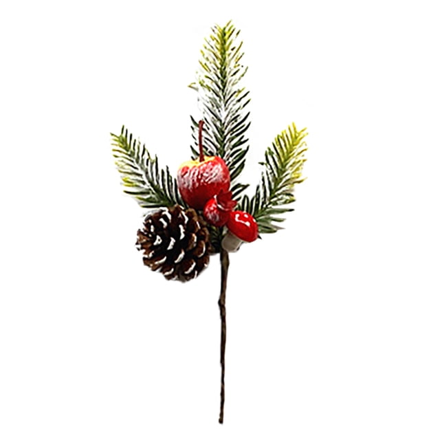 Cuttings Needles Flower Branch Accessories Holiday Decoration Simulation Plant Red Fruit Berry Fruit Branch