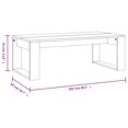 thumbnail image 4 of vidaXL Coffee Table Smoked Oak 102x50x35 cm Engineered Wood, 4 of 5