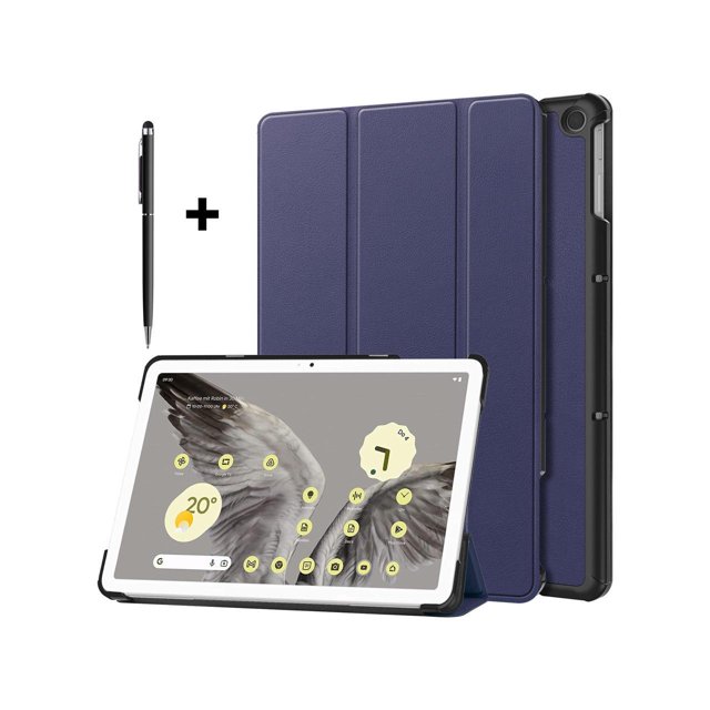 Google Pixel Tablet Case 11 Inch 2023, Slim Stand Protective Case Smart Folio Cover with 2 in 1 Stylus Pen