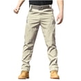 thumbnail image 3 of cllios Pantalon Cargo d'Extérieur pour Homme, Coupe Droite, Léger, Imperméable, Militaire, de Travail, Cargo, de Travail, de Randonnée, à Multiples Poches, 3 of 4