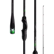 PURELURE Zero 6'10'' Spinning Rod with Solid Tip, 40 Ton Carbon Fiber Fishing Rod 2-Piece, Extra Fast Action Light Power