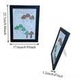 thumbnail image 3 of Sea Glass Photo Frame for Tabletop Display, Home and Office Decor, Black or White, 8x6 Inch, Modern Beach Style Gift, 3 of 5