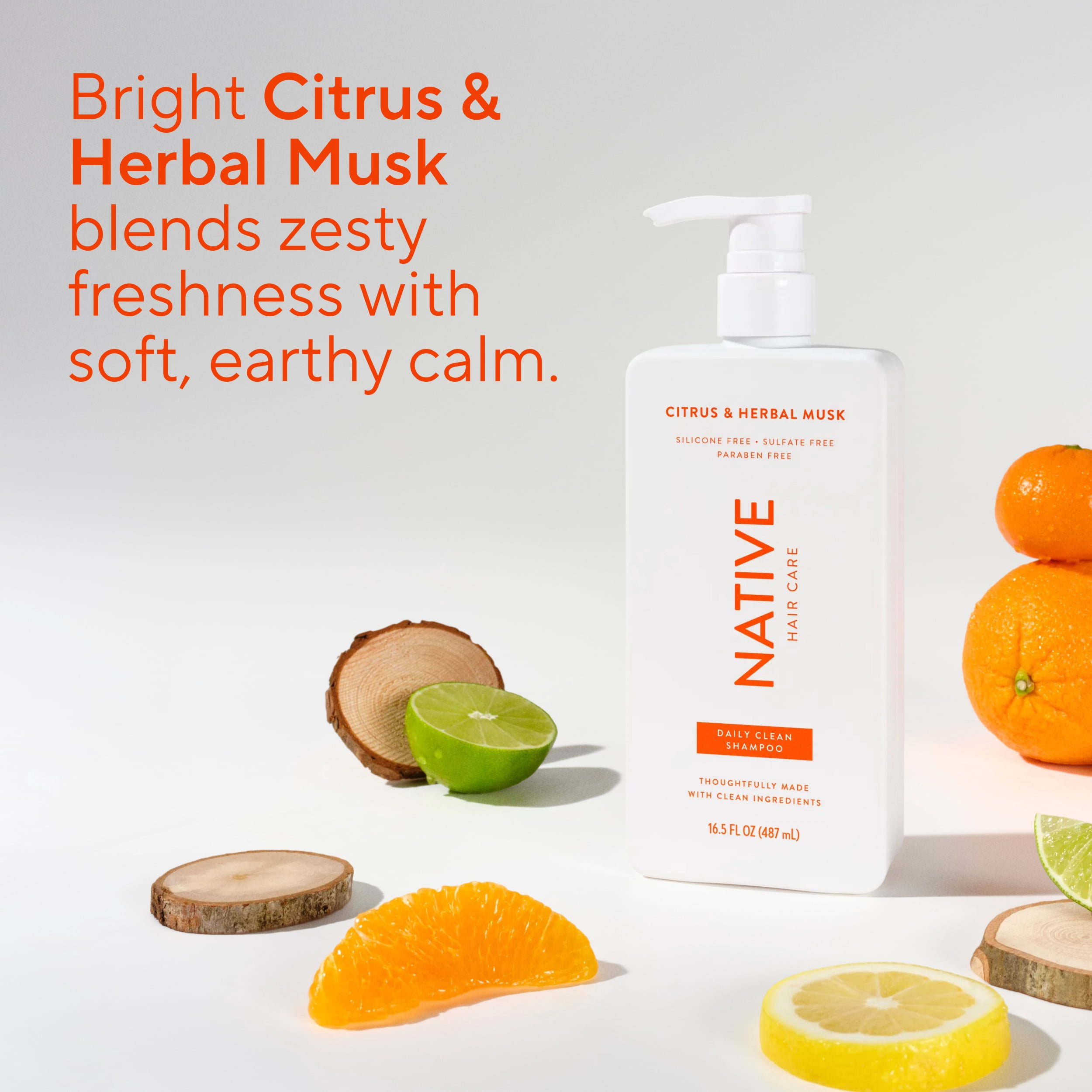 Revitalisant Native Nettoyage quotidien Agrumes et musc végétal, 487 mL