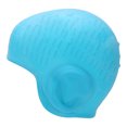 thumbnail image 2 of Children's Swimming , Waterproof Keeping Hair Tidy Vertical Strip Texture Integrated Process Structure Children Silicone Swimming   for Swimming Pool White,Blue,Pink, 2 of 7