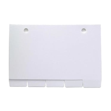ZTTD Binder Dividers for 2 Ring Binder, 1/5 Cut Tabs, Letter Size, Blank Write On Page Dividers with 5 Big Tabs for Office Home, 5 Dividers, White
