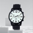 thumbnail image 4 of Quartz Watch Portable Adjustable Male Breathable Hollow Holes Sports Watch for Outdoor, 4 of 7