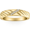 thumbnail image 1 of Mens Diamond Wedding Ring Yellow Gold, 1 of 4