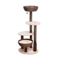 thumbnail image 1 of Petpals Pharaoh Cinnamon Brown and Porcelain White 4 Level Cat Tree (PP210335), 1 of 9