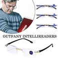 thumbnail image 4 of ZOUBAOQ Men Anti Blue Light Blocking Rimless Reading Glasses Hinge Spring Readers, 4 of 8