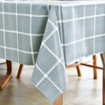 thumbnail image 2 of Fall Sunflower Vinyl Tablecloth Rectangle Plastic PVC Oilcloth Tablecloths Wipeable Table Cloth Cover for Foot Folding Tables Kitchen Dining Room Table Crafting x, 2 of 7